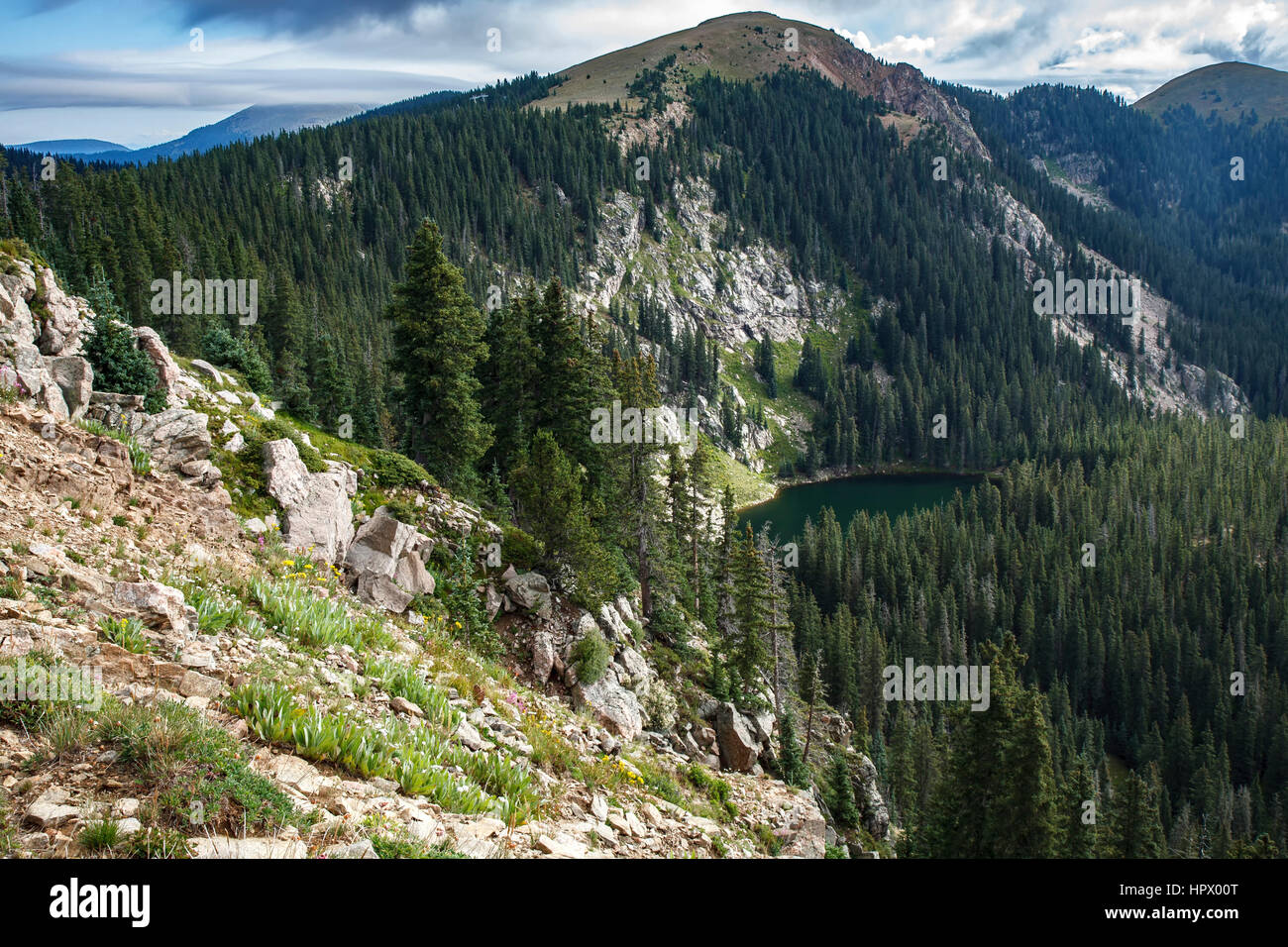 Deception Peak and Santa Fe Lake, Santa Fe National Forest, near Santa