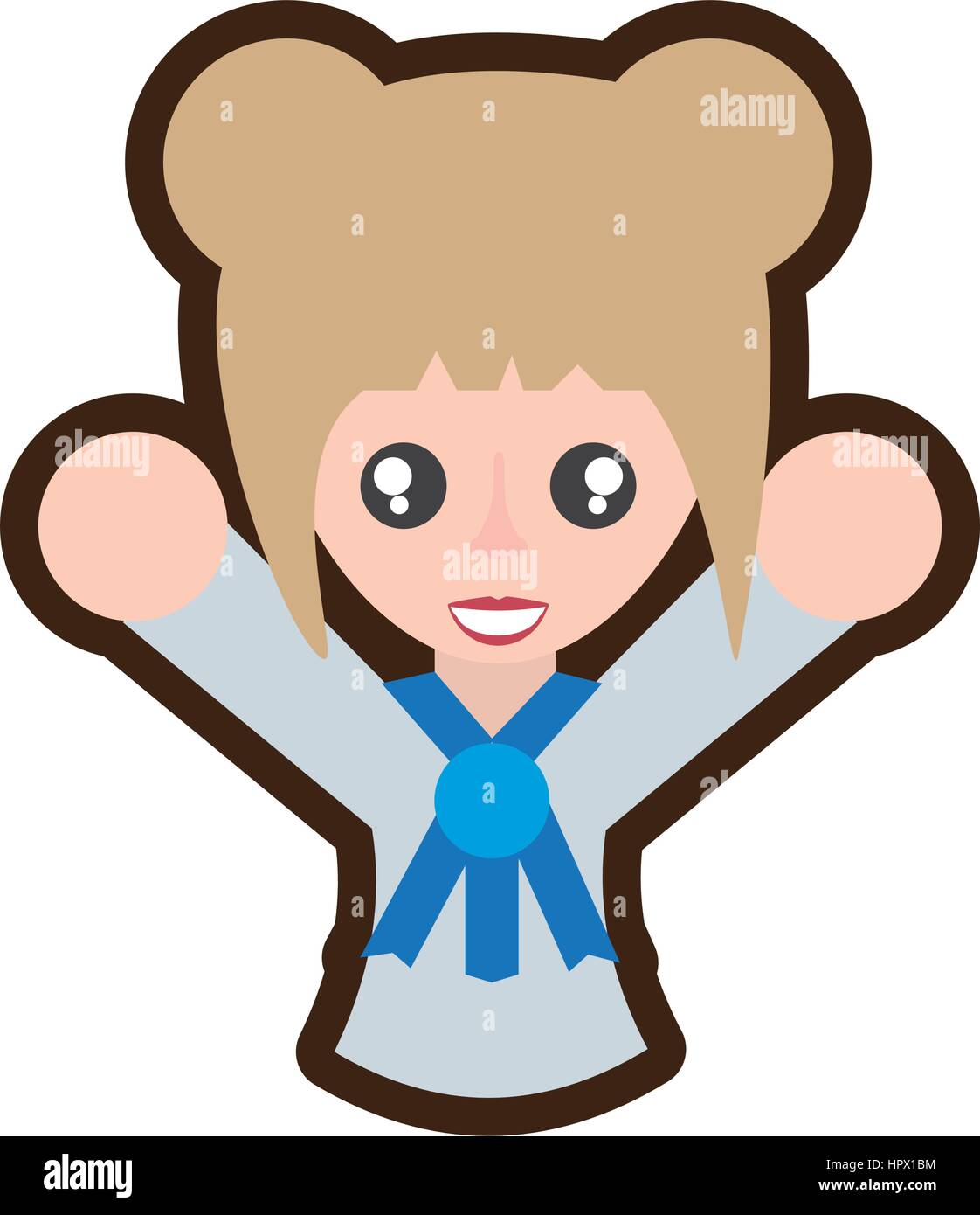 cartoon japanese girl student uniform Stock Vector Image & Art Alamy