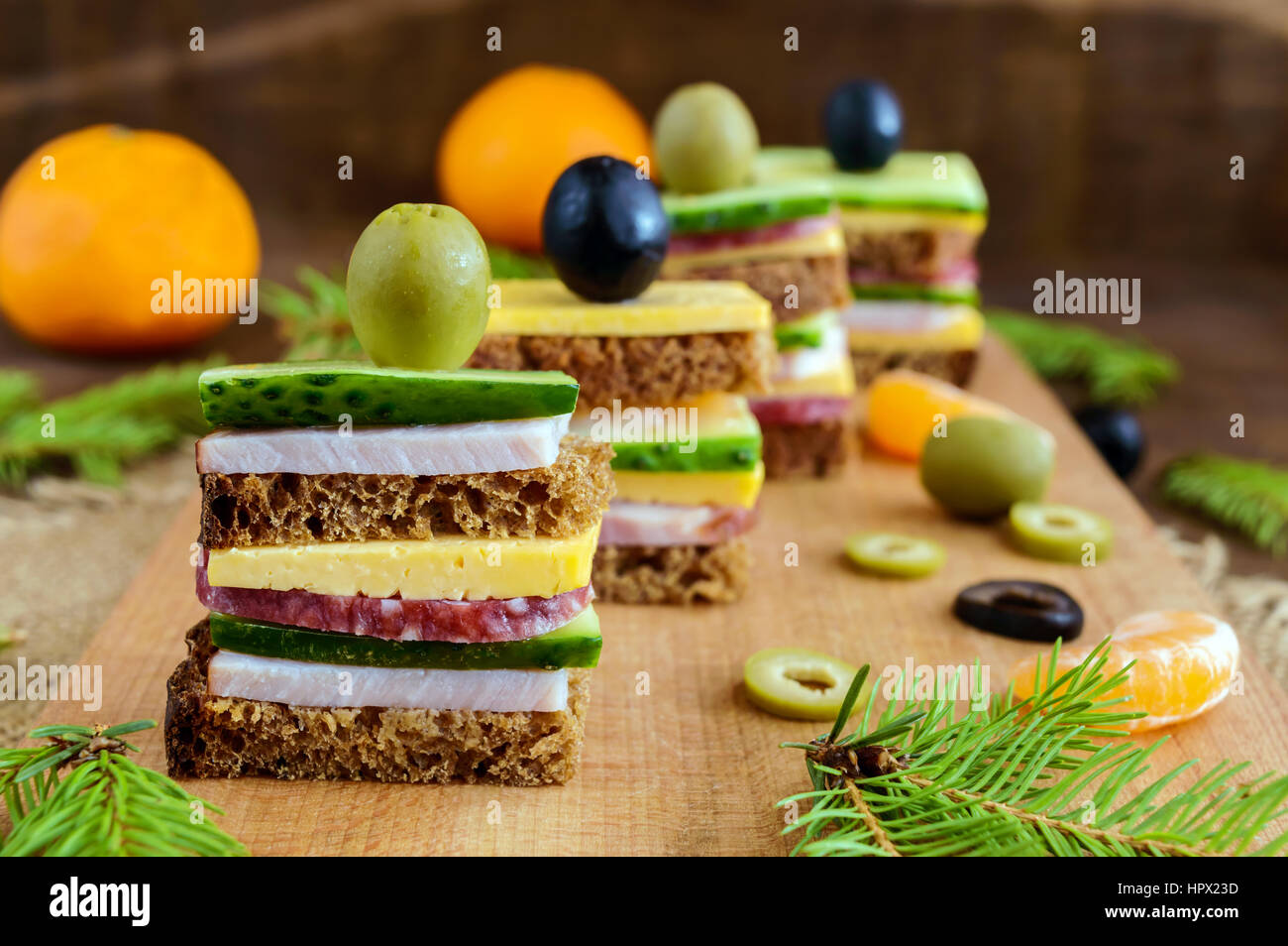 salami olive cheese toothpick