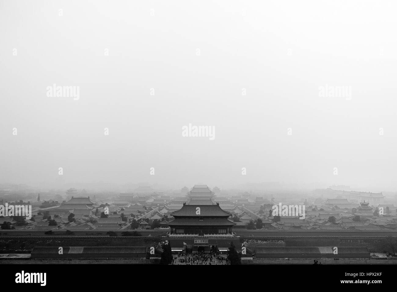 China beijing overview Black and White Stock Photos & Images - Alamy