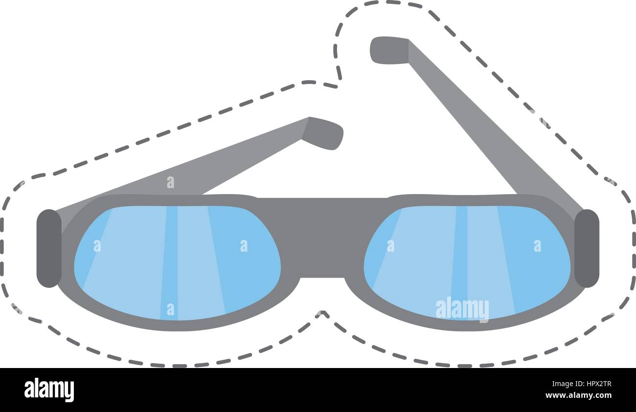 cartoon glasses eye protect modern icon Stock Vector Image & Art Alamy
