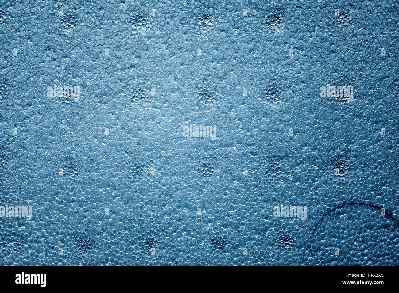 Color toned polystyrene foam board, styrofoam texture background. Stock Photo