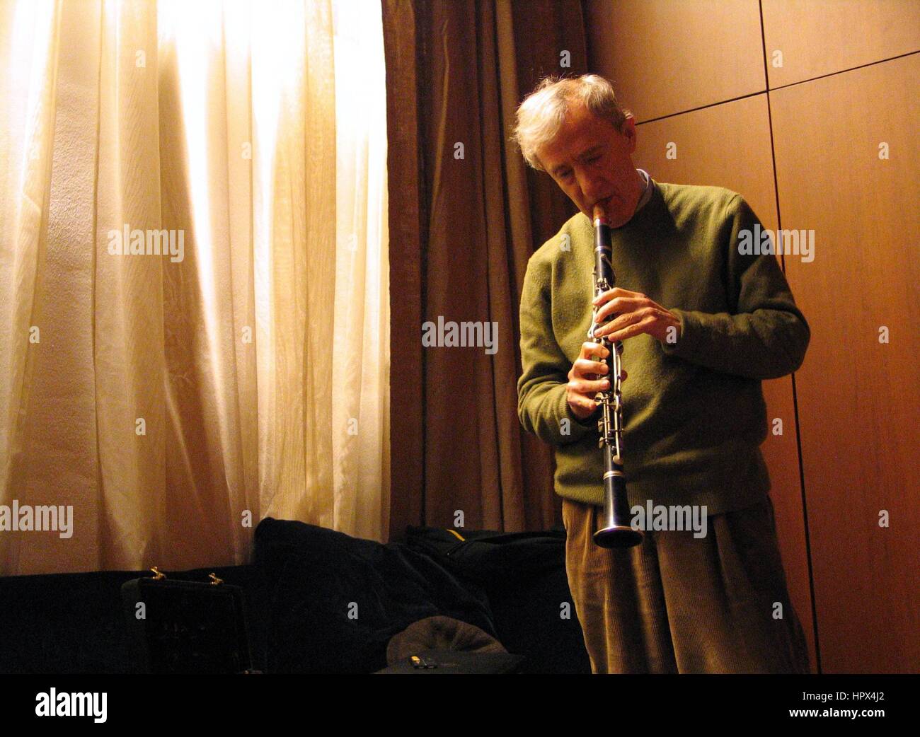 Woody Allen and His New Orleans Jazz Band performing at Teatro