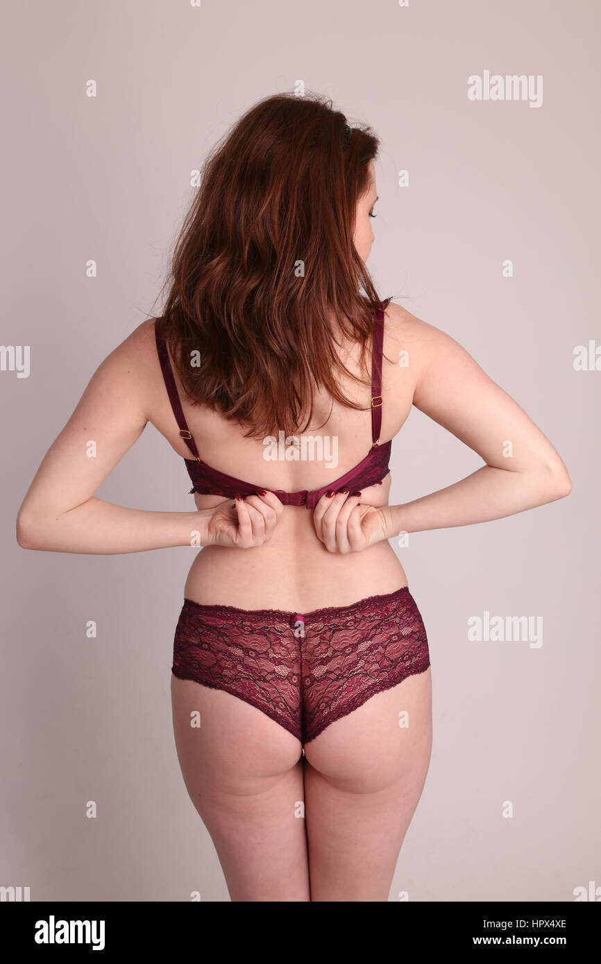 21st February 2017 Beautiful young woman taking her underwear off Stock  Photo - Alamy