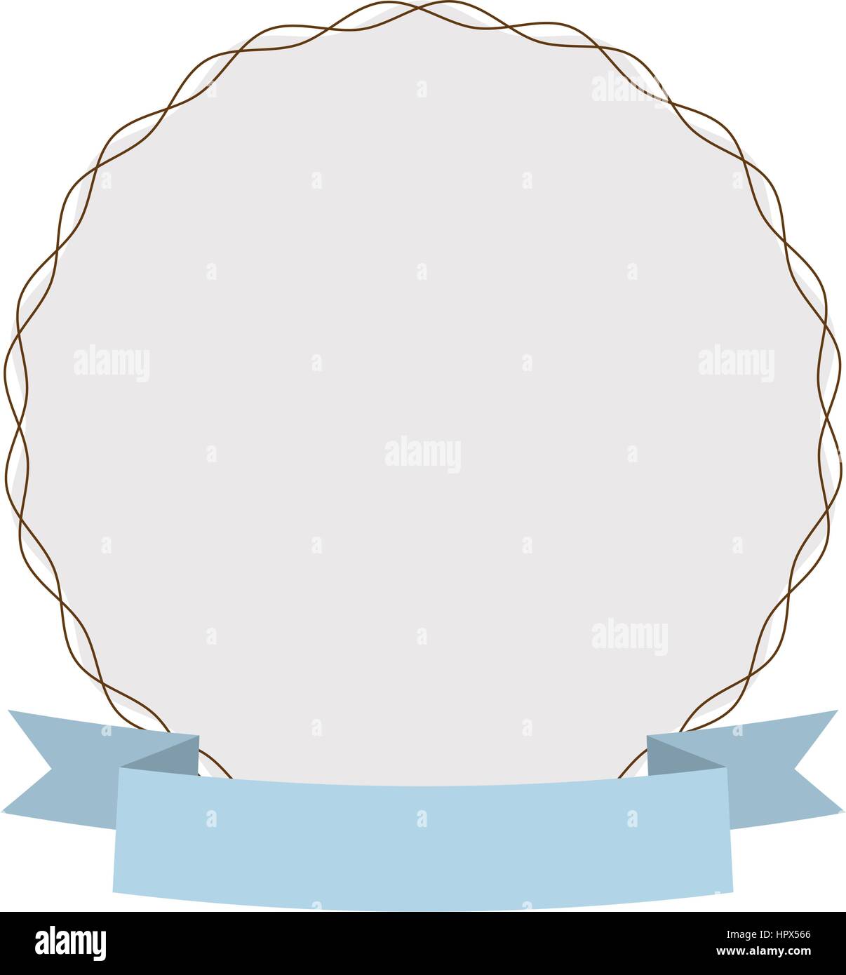 label round decoration ribbon Stock Vector Image & Art - Alamy