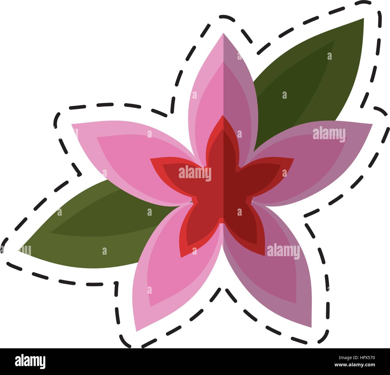 cartoon flower tropical exotic icon Stock Vector Image & Art - Alamy