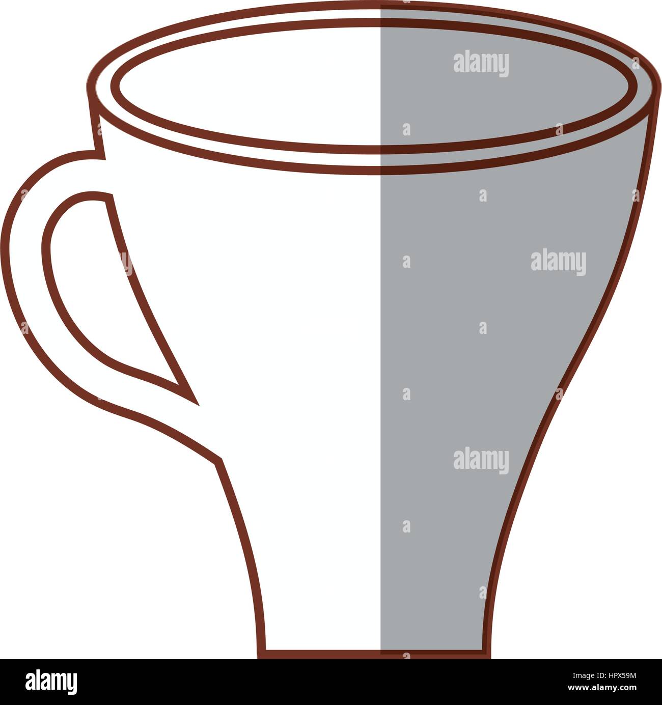 cup coffee drink shadow Stock Vector Image & Art Alamy