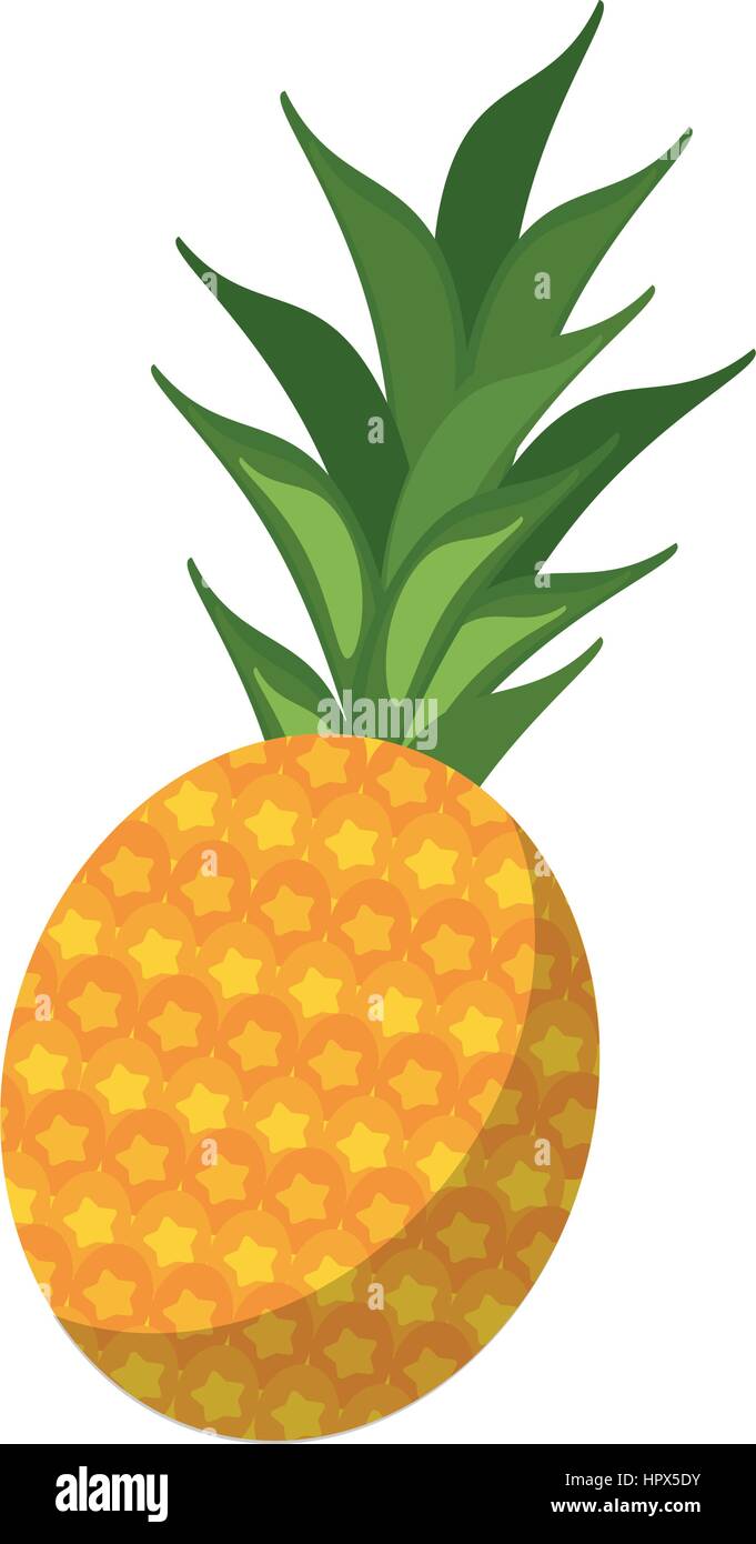 sweet pineapple tropical fruit icon Stock Vector Image & Art - Alamy