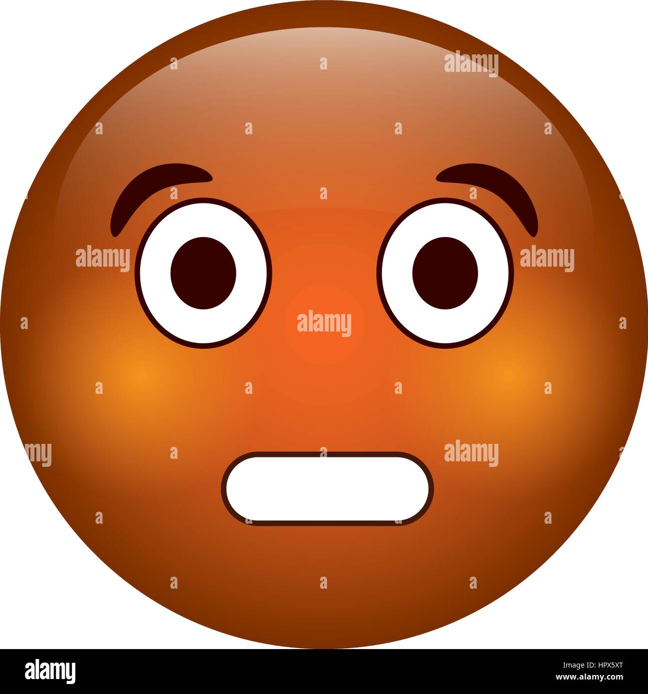 surprised emoticon funny icon Stock Vector Image & Art - Alamy