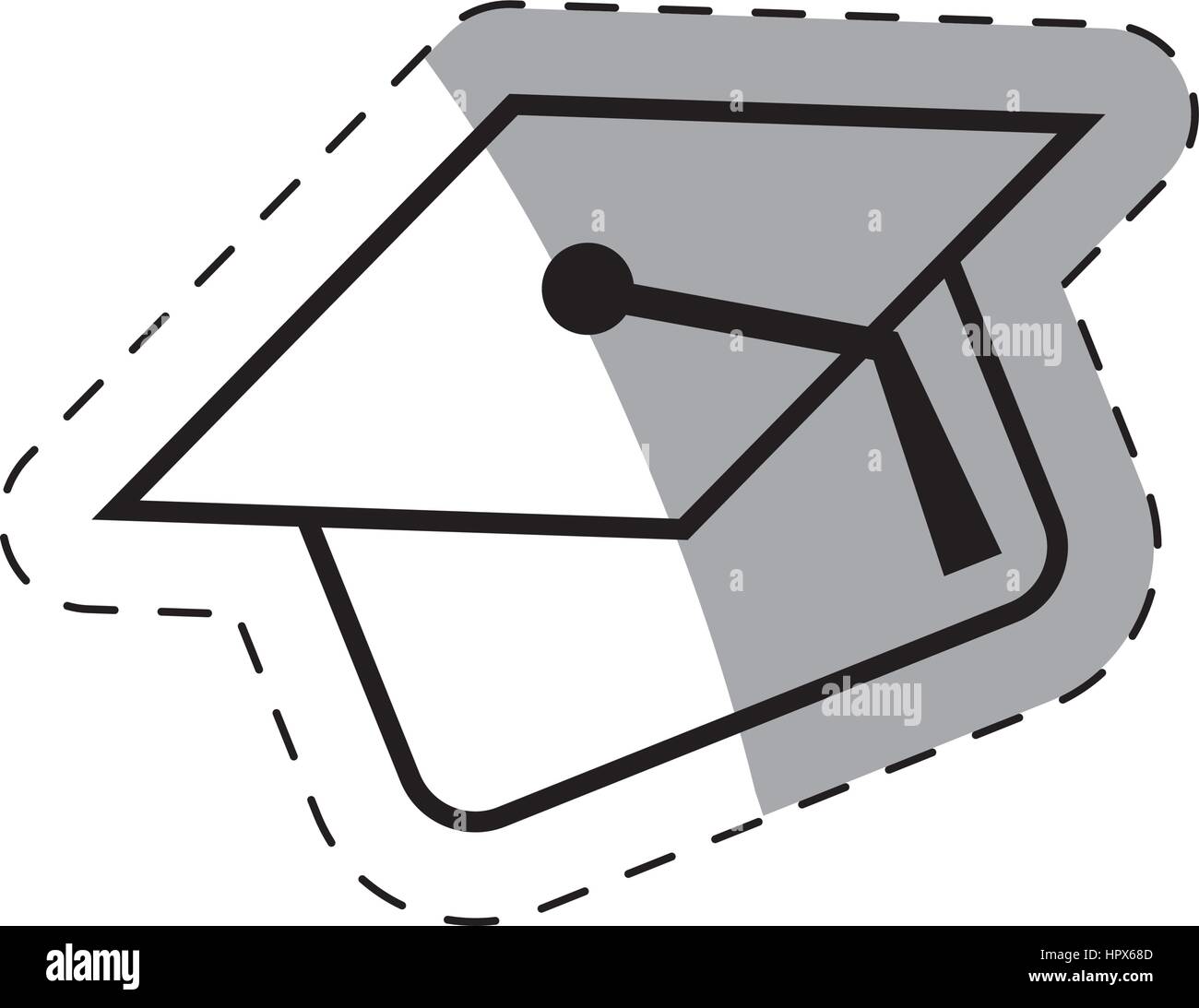 graduation cap school thin line Stock Vector Image & Art - Alamy