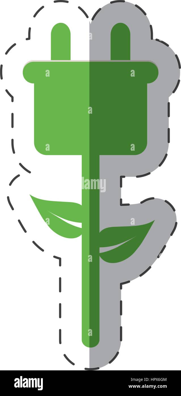 green plug electricity environment design Stock Vector Image & Art - Alamy