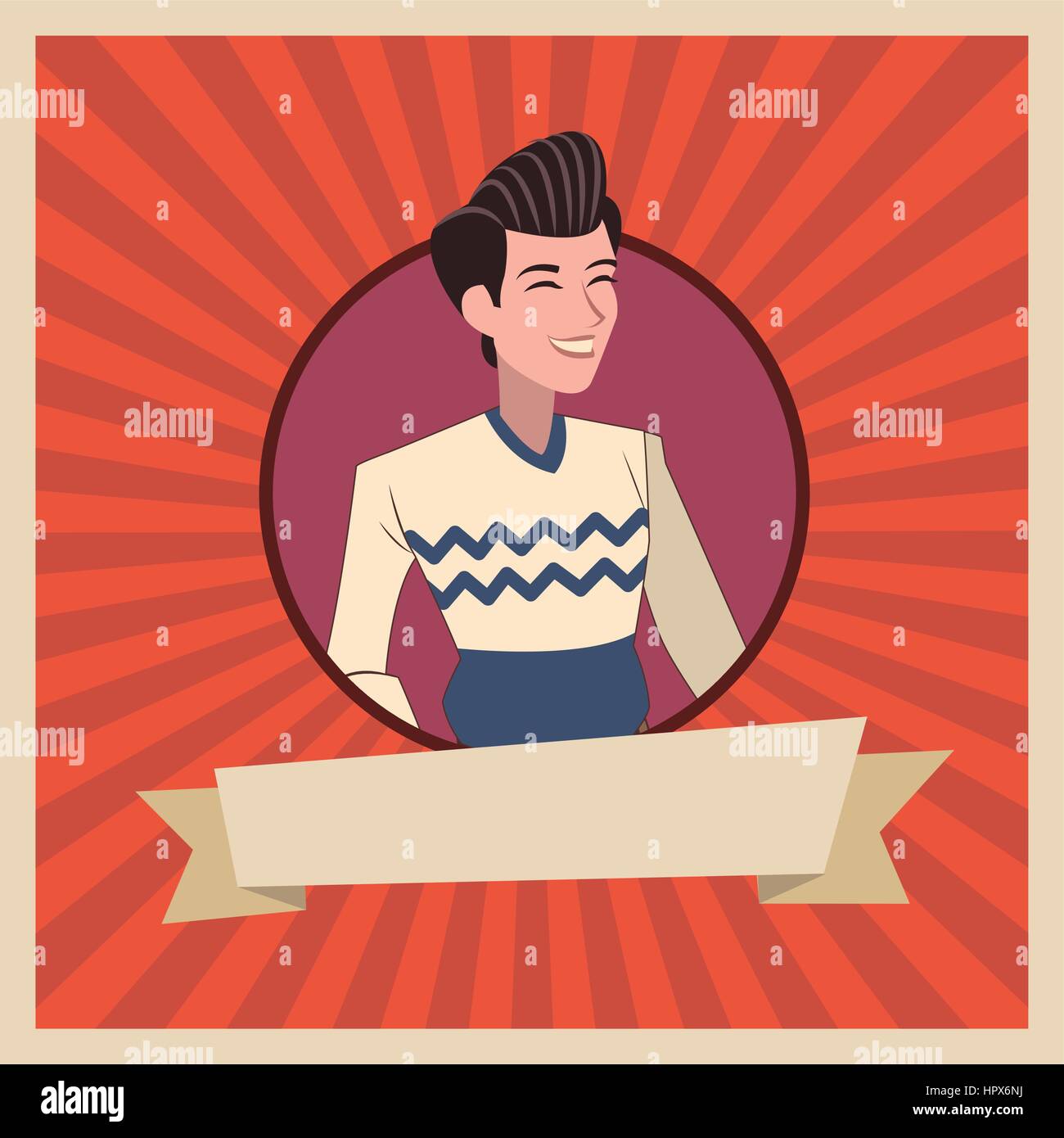 Celebration men ribbon Stock Vector Images - Alamy