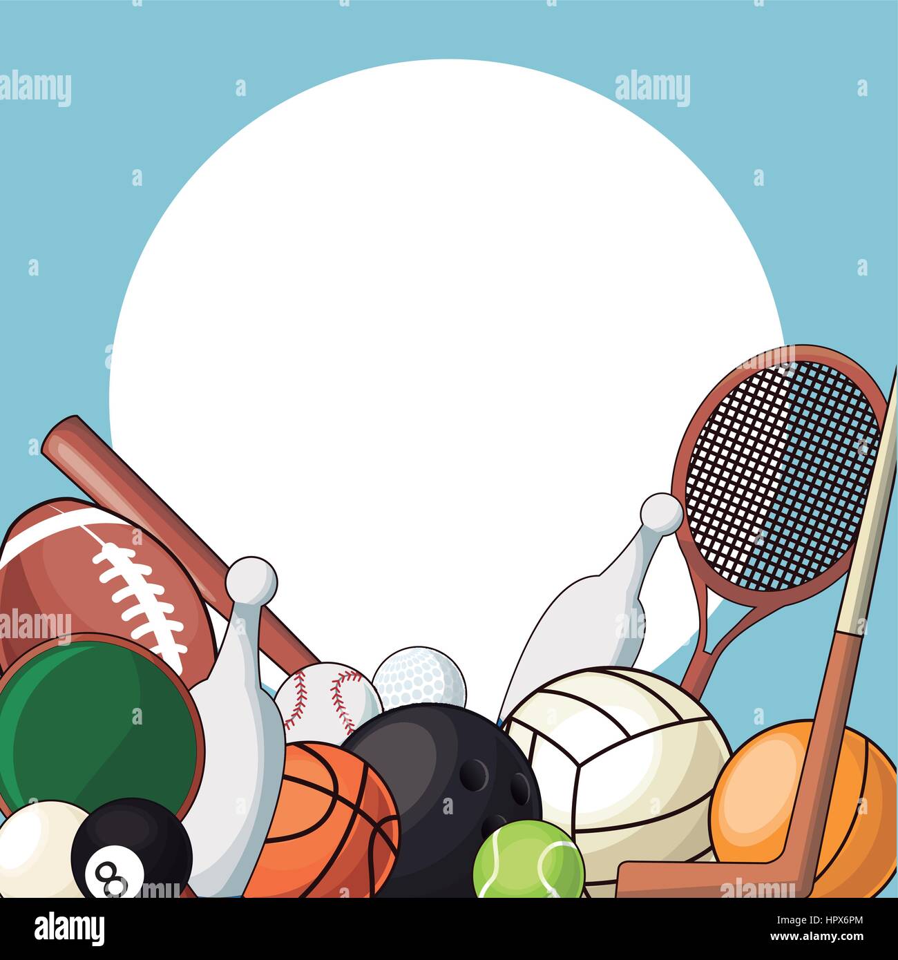 set sport balls equipment icon Stock Vector Image & Art - Alamy