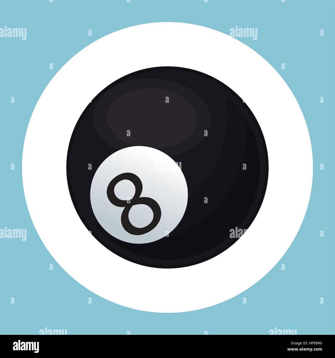billiard ball black eight icon Stock Vector Image & Art - Alamy