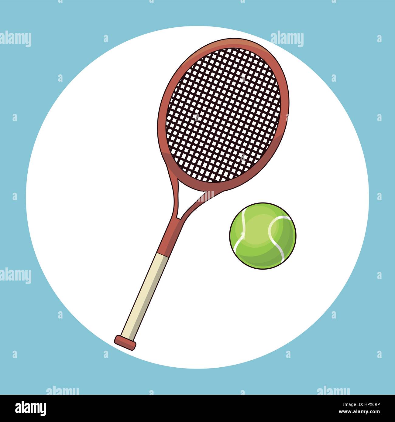 ball and racket tennis Stock Vector Image & Art - Alamy