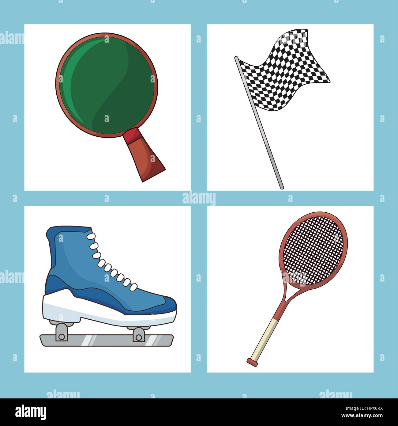 set sport equipment icon Stock Vector Image & Art - Alamy