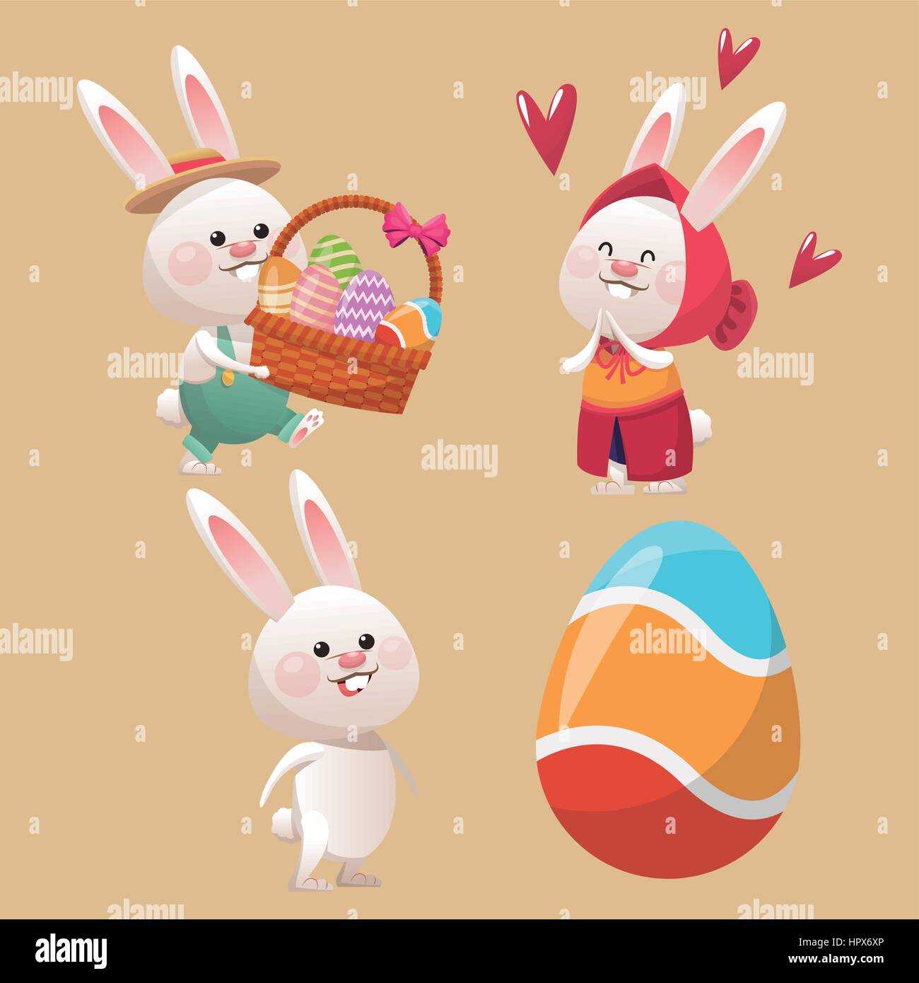 collection bunny easter egg Stock Vector Image & Art - Alamy