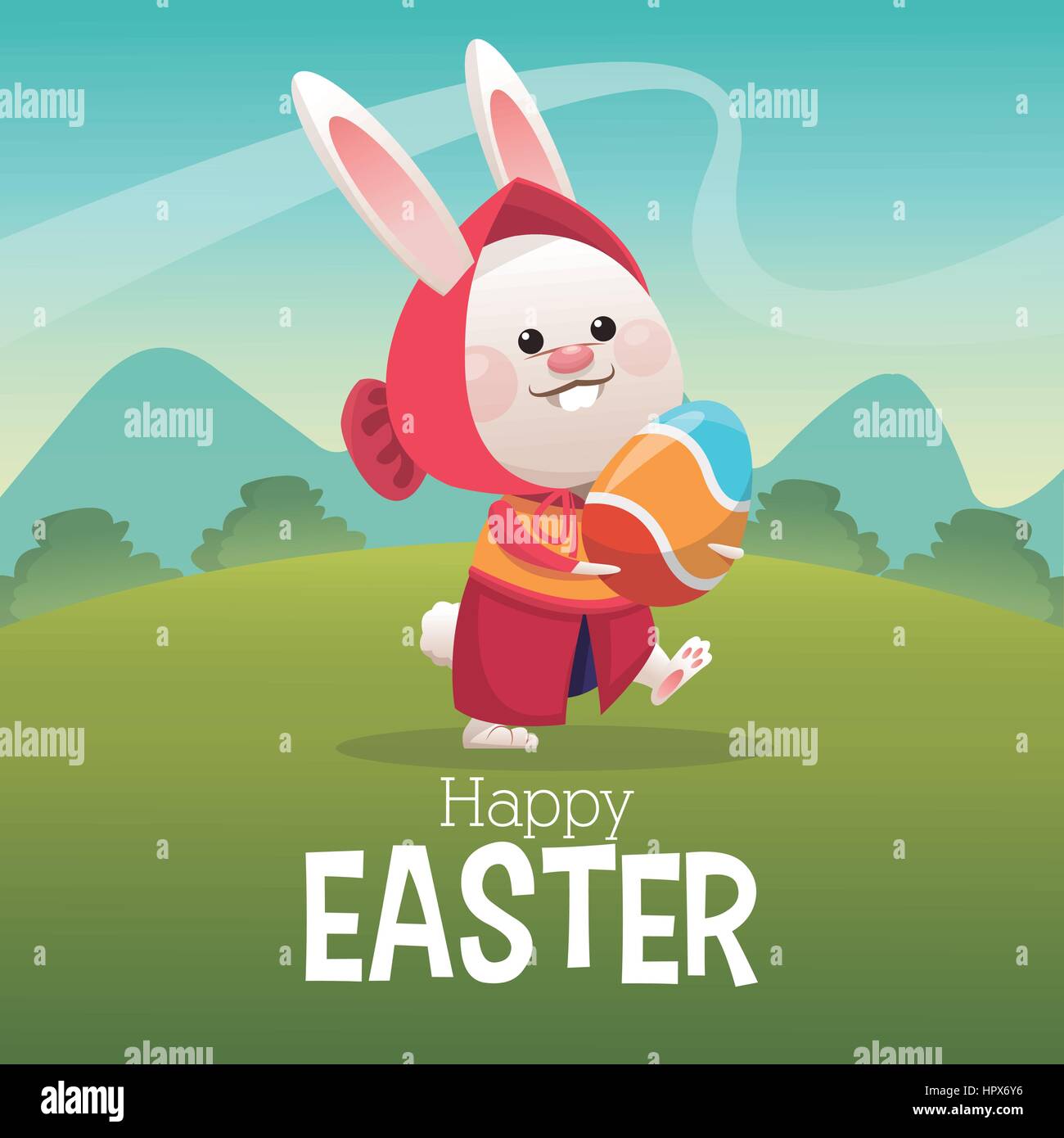 Happy child holding spring Stock Vector Images Alamy