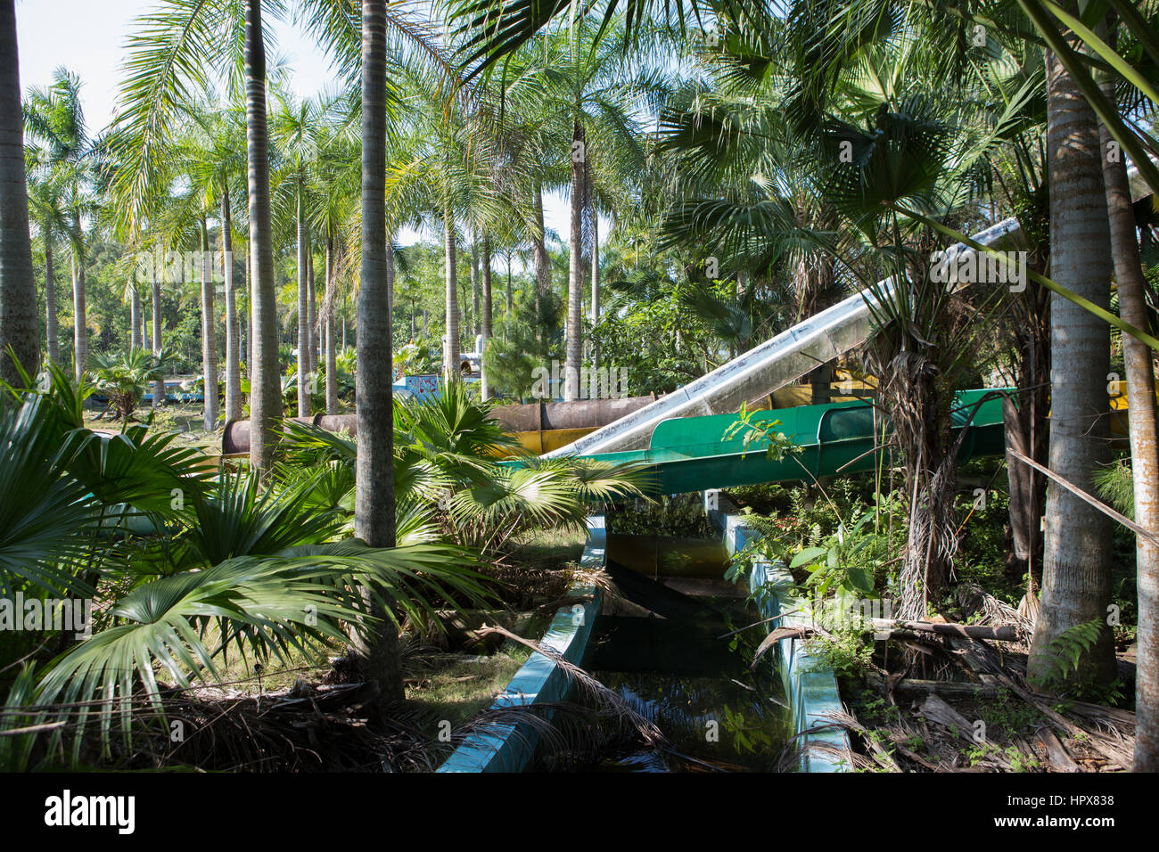 Abandoned Water Park in Hue, Vietnam Stock Photo