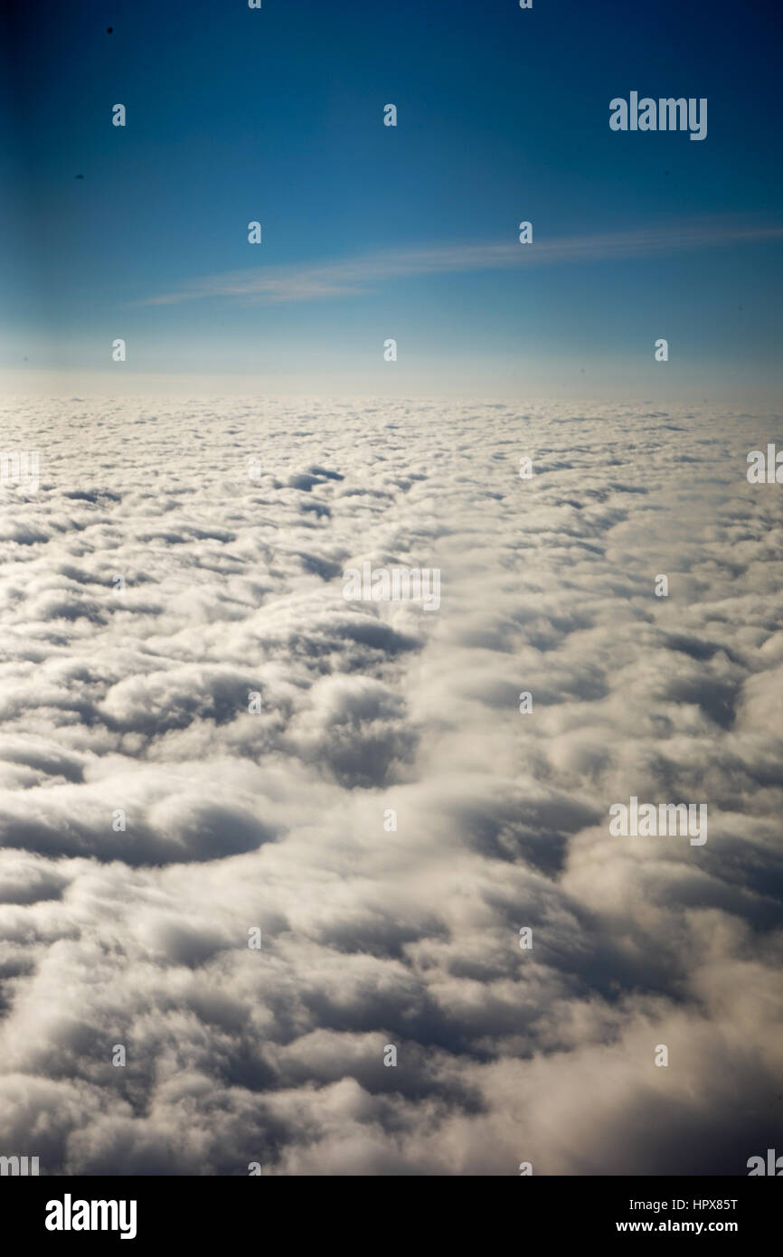 Sky and clouds from a plane Stock Photo - Alamy