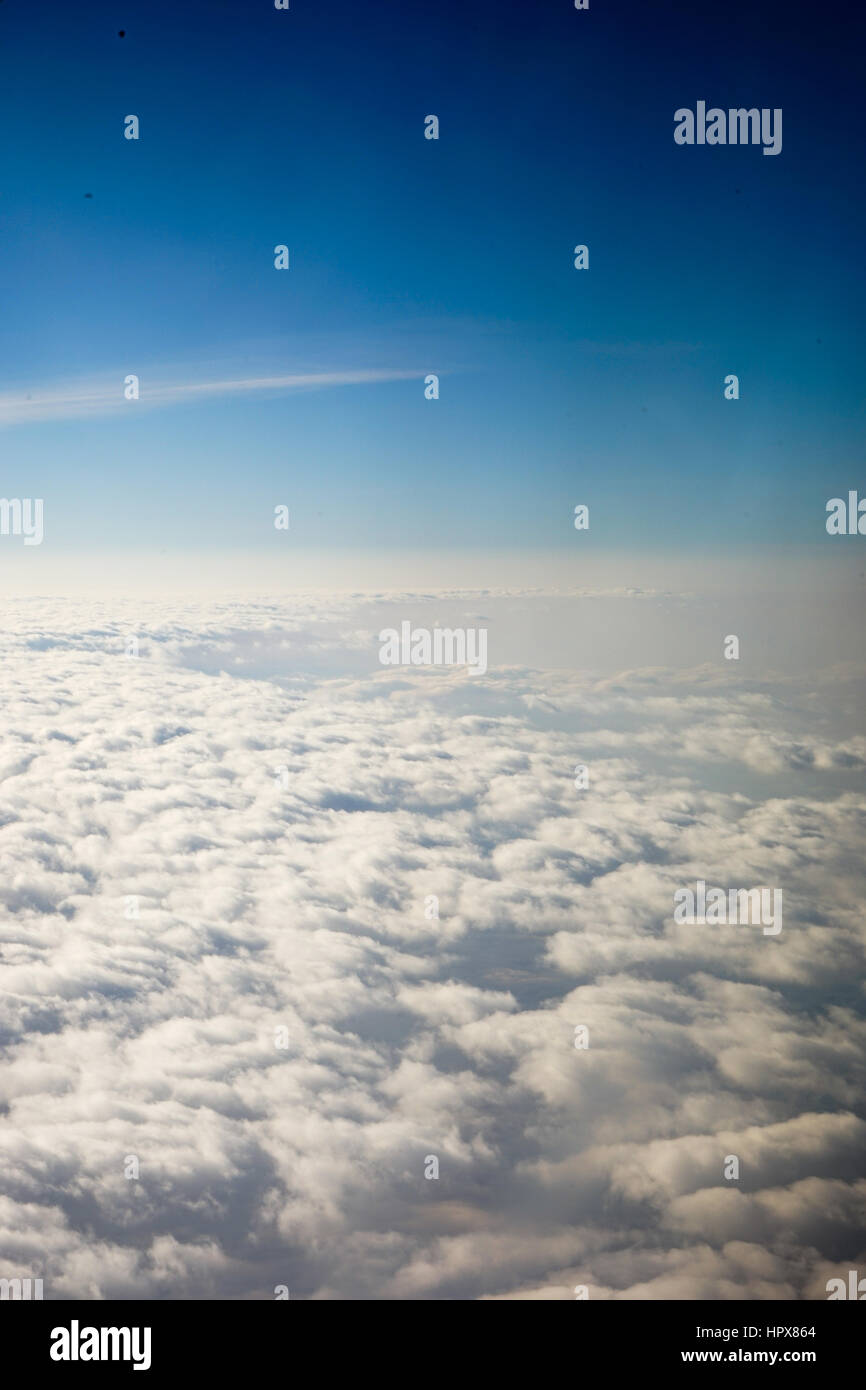Sky and clouds from a plane Stock Photo - Alamy