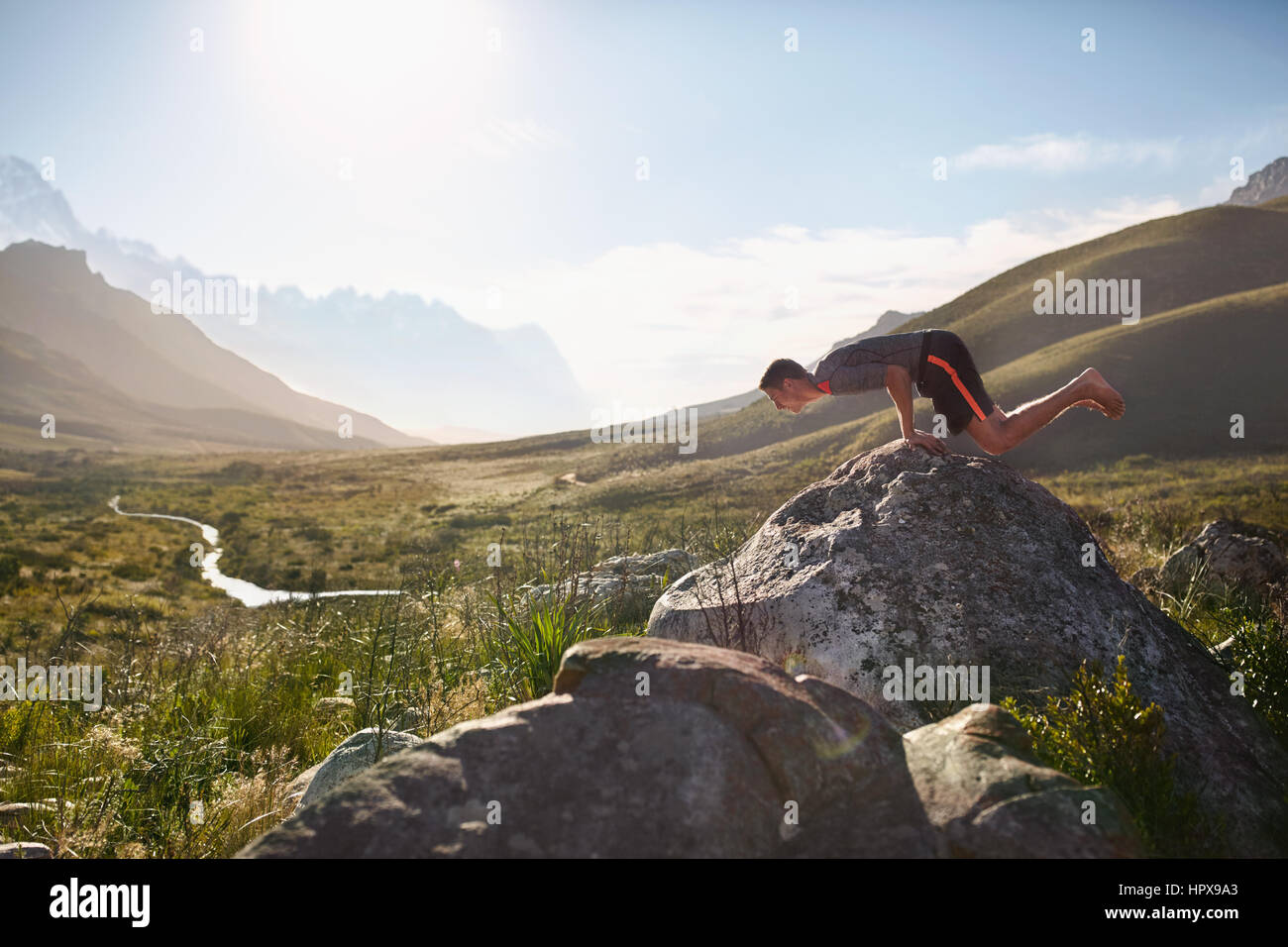 Balancing rock in remote hi-res stock photography and images - Alamy