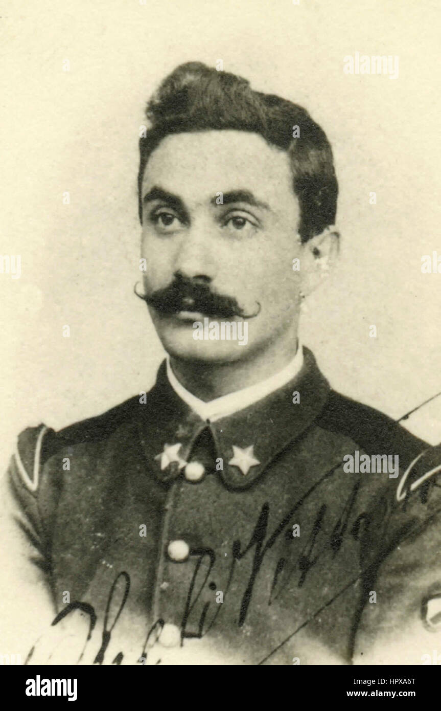 Portrait of an Italian Royal Army officer Stock Photo