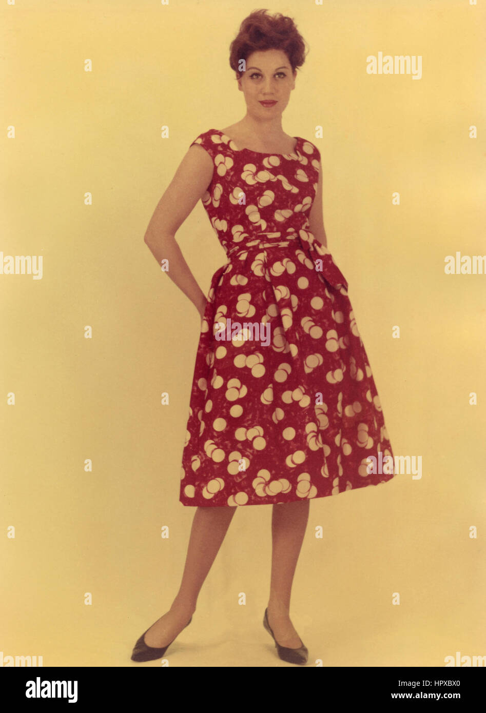 1960 polka dot dresses