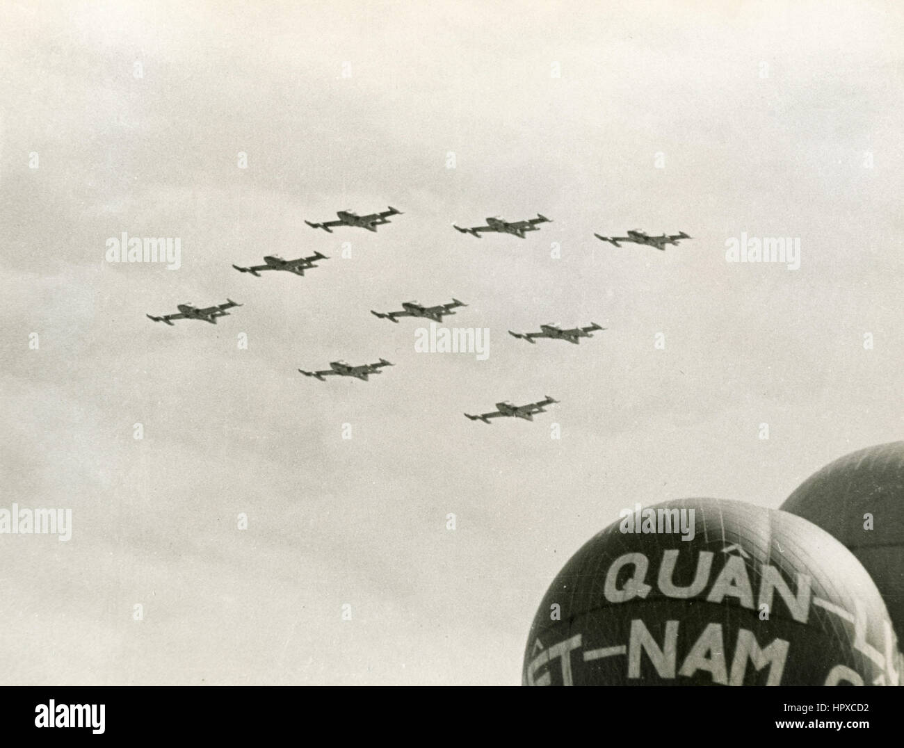 Squadron of planes, Vietnam Stock Photo