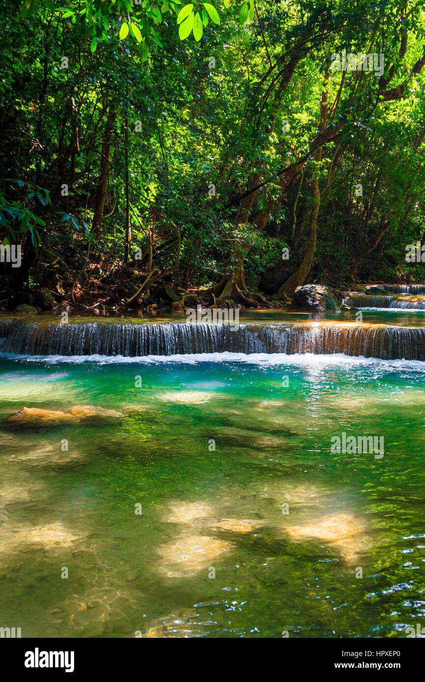 Beautiful waterfall in deep forest hi-res stock photography and images ...