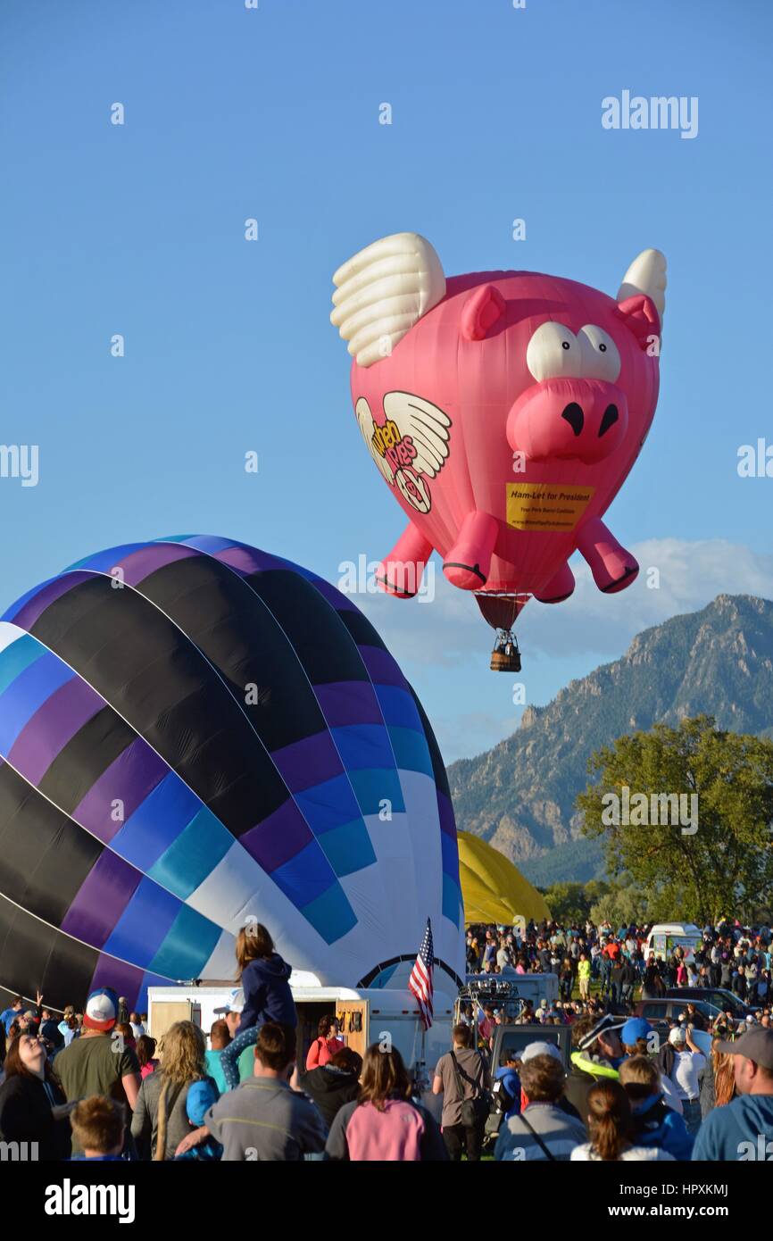 Colorado Springs Hot Air Balloon Festival Stock Photo Alamy