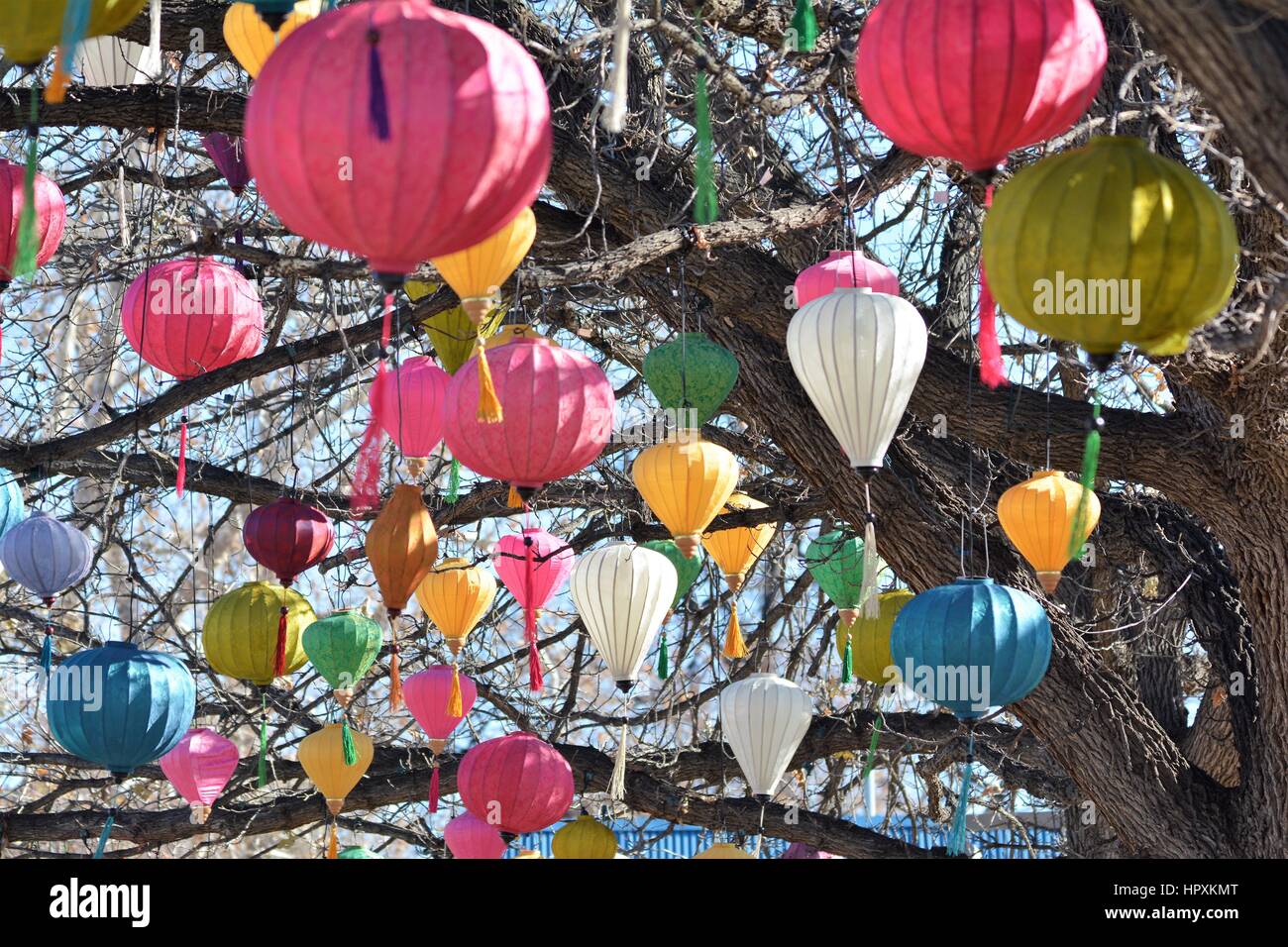 Chinese Paper Lanterns Stock Photo Alamy