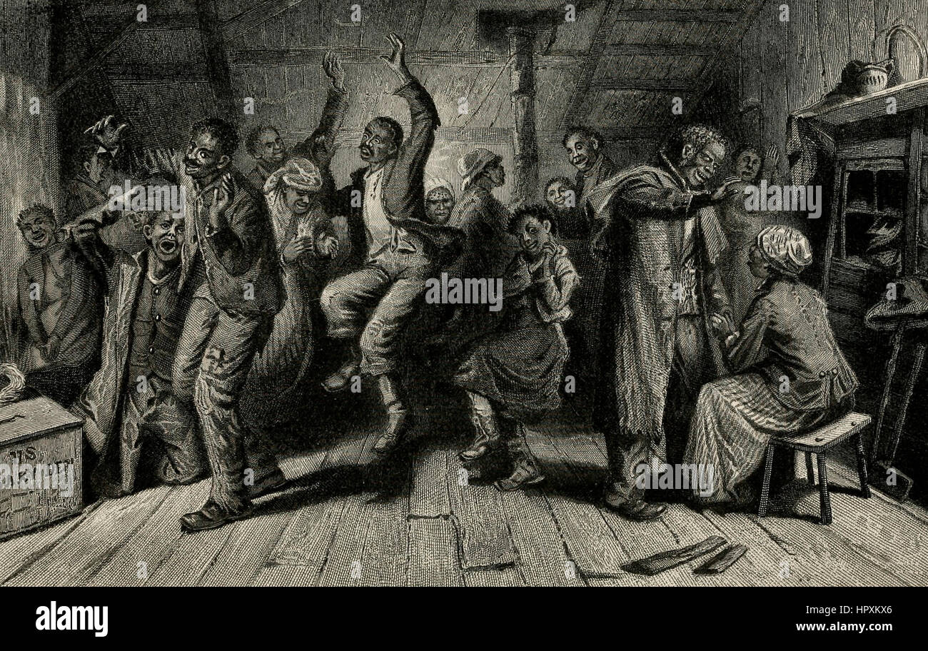 Prayer meeting in a contraband camp - Washington, 1862 Stock Photo