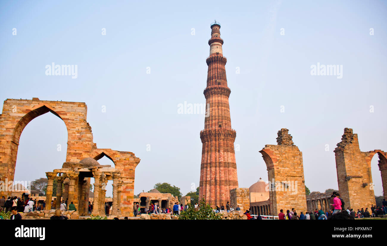 Comple Qutub minar complex new hi-res stock photography and images - Alamy