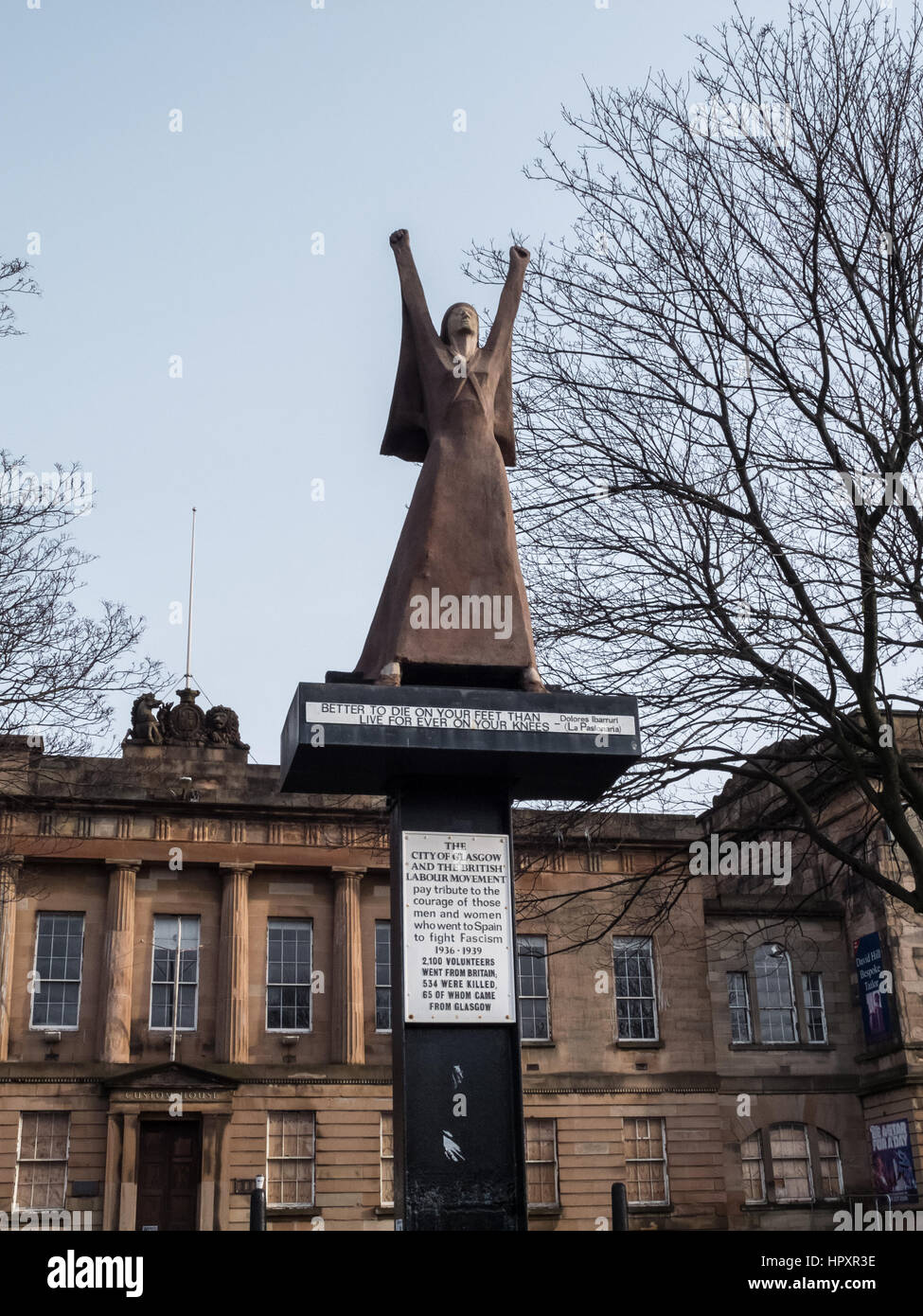 Spanish civil war memorial glasgow hires stock photography and images