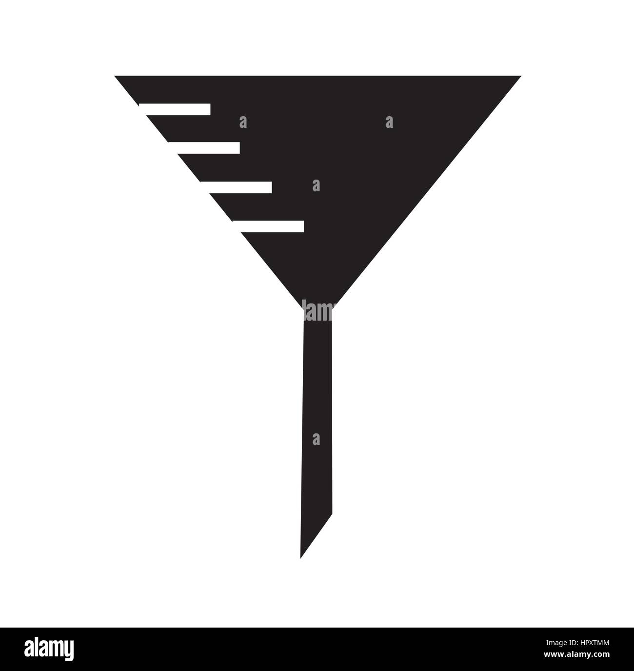 Black and white funnel Cut Out Stock Images & Pictures Alamy