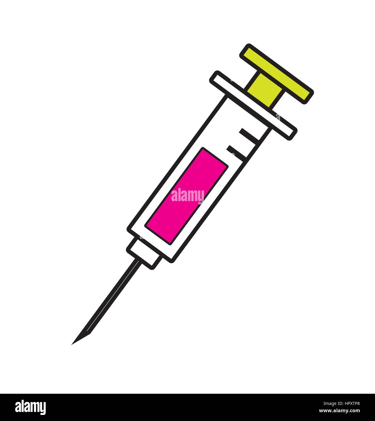 Syringe icon vector isolated white background Stock Vector Image & Art