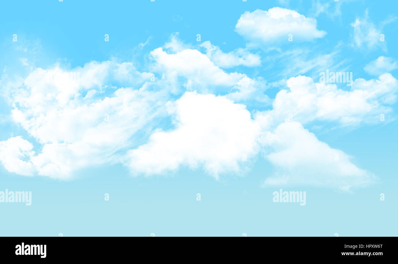 white cloudy with blue sky background Stock Photo - Alamy