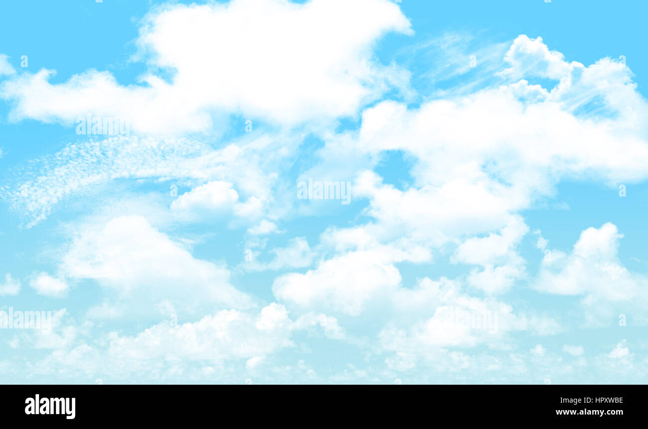 white cloudy with blue sky background Stock Photo - Alamy