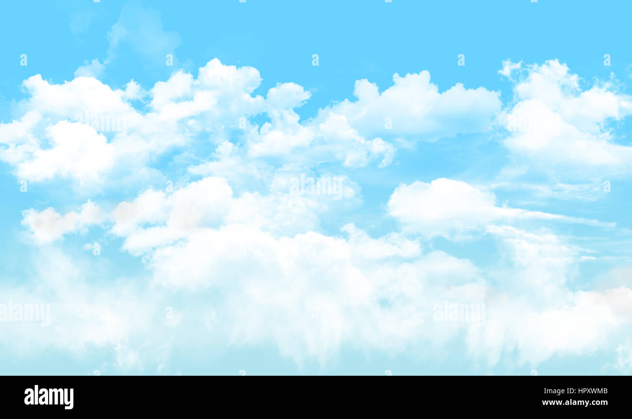 white cloudy with blue sky background Stock Photo - Alamy