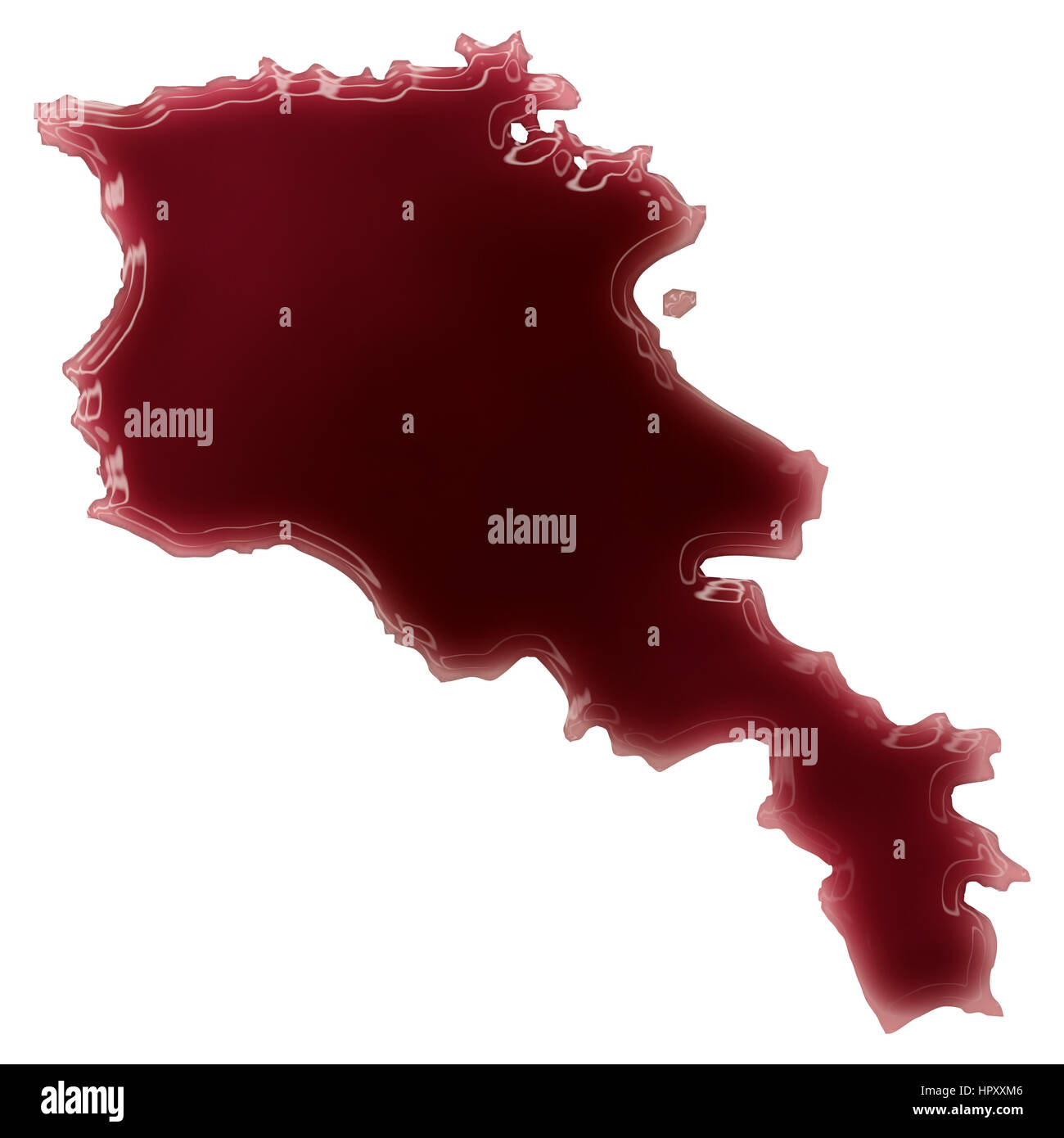 Armenia outline map hi-res stock photography and images - Alamy