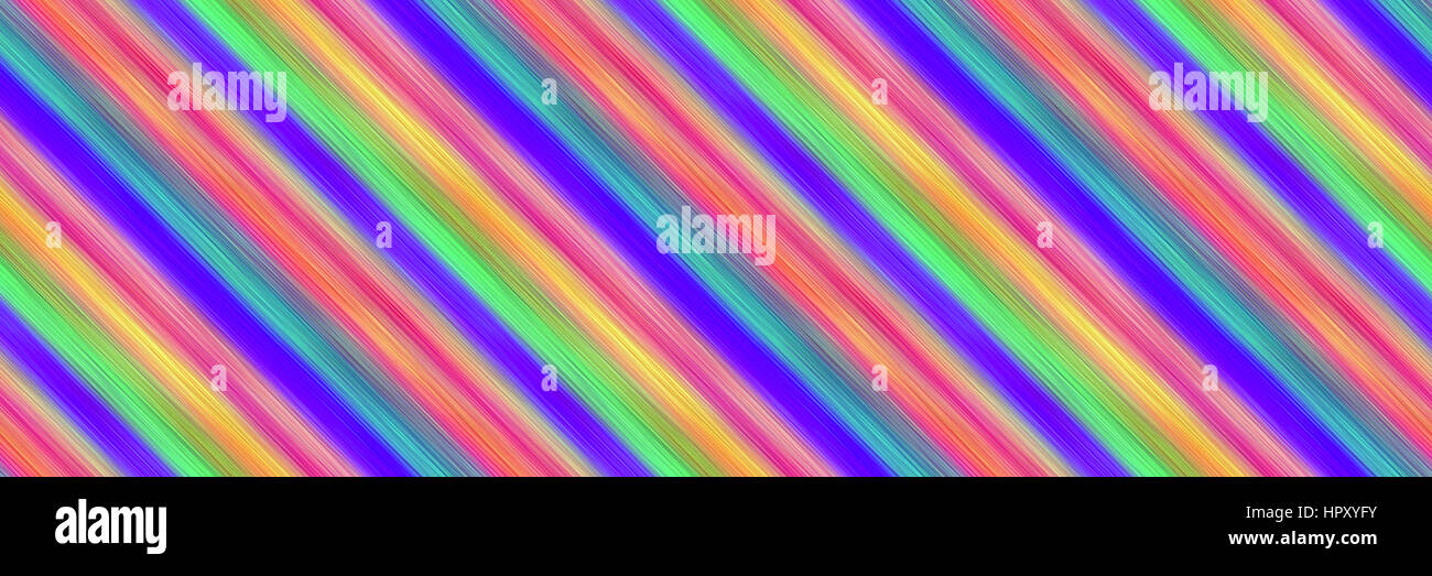 blended diagonal multicoloured stripes of thick paint (seamless texture) Stock Photo