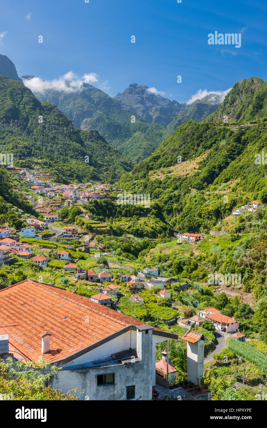 Landscape near Boaventura, Madeira, Portugal. Stock Photo