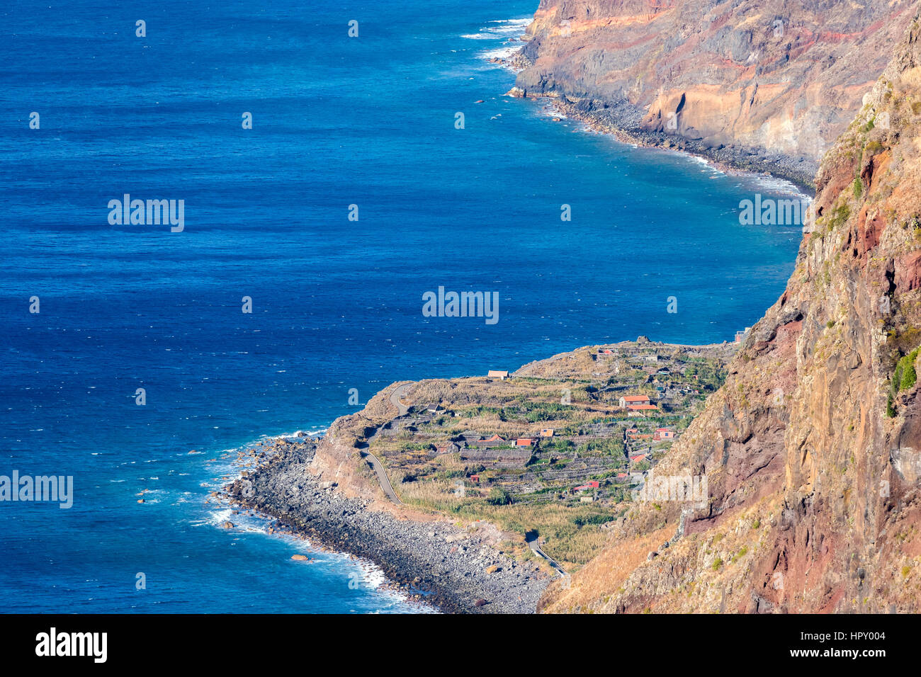 Ruin on a steep slope, near Calhau das Achadas, Madeira, Portugal Stock  Photo - Alamy