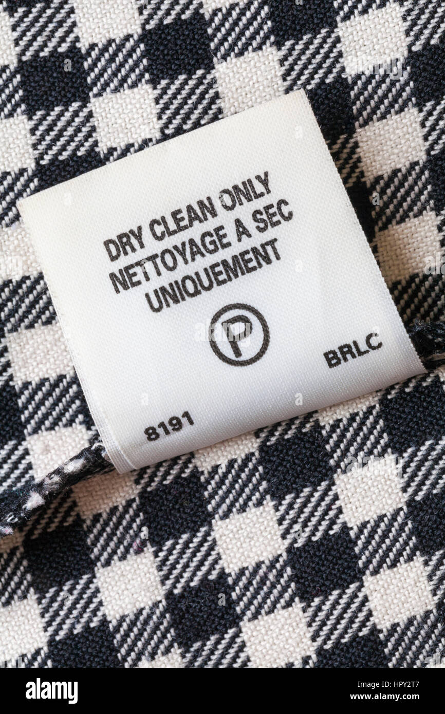 Dry clean only hires stock photography and images Alamy