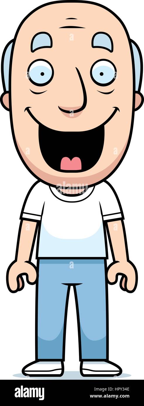 A happy cartoon man standing and smiling Stock Vector Image & Art - Alamy