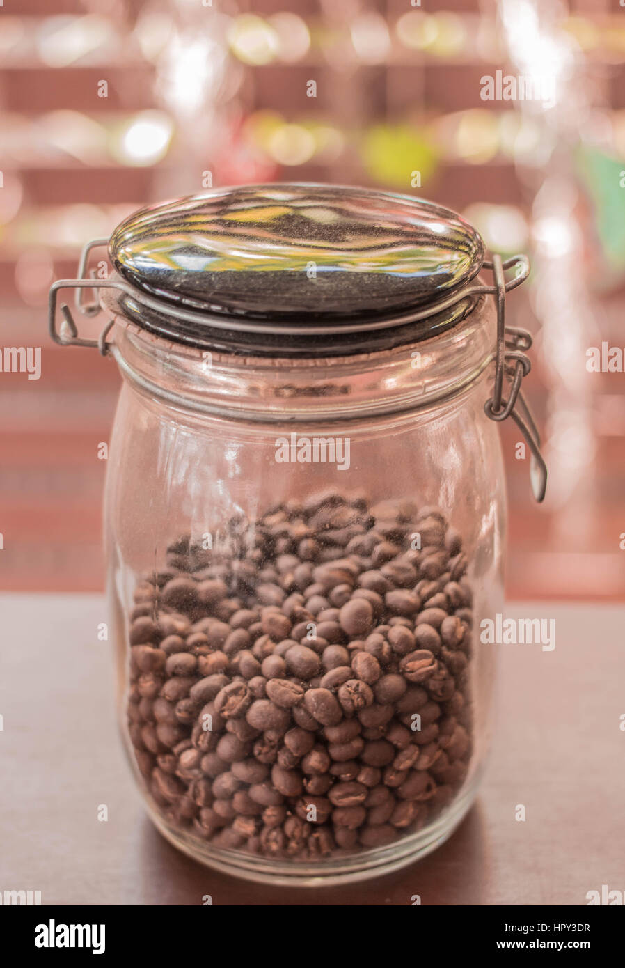 coffee bean in jar can do many coffee cup Stock Photo Alamy