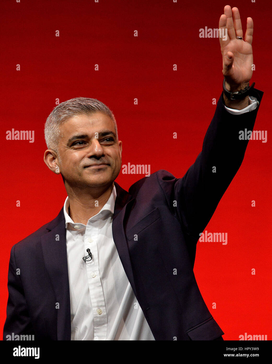 mayor-of-london-sadiq-khan-waves-after-giving-his-speech-on-the-second