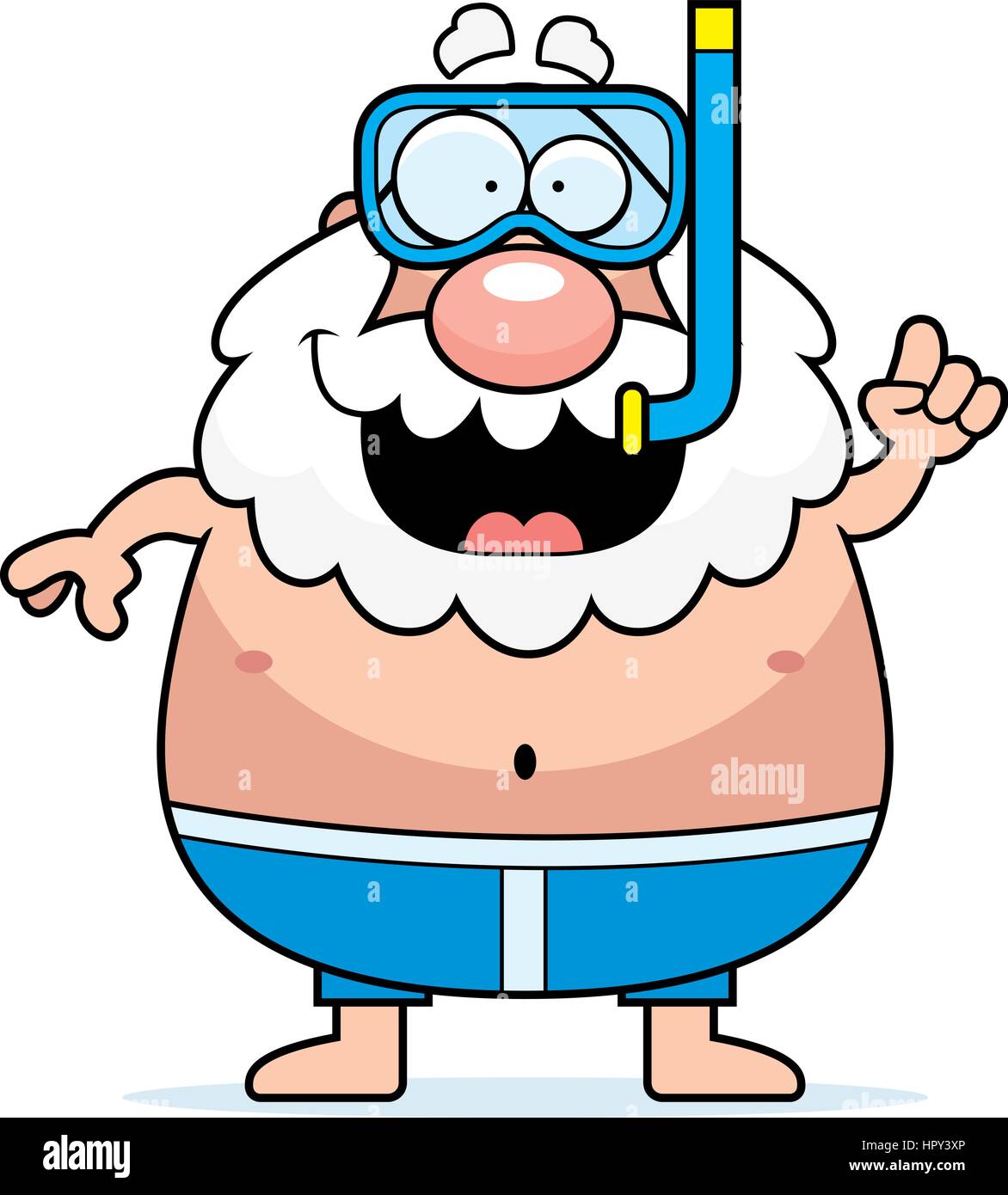A cartoon man with a snorkel and mask Stock Vector Image & Art Alamy