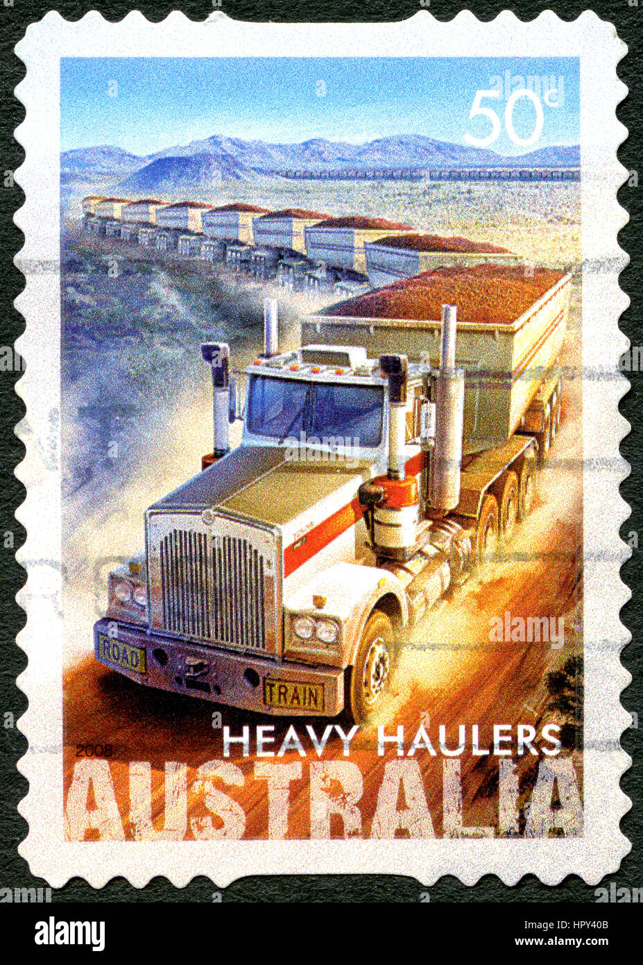 AUSTRALIA CIRCA 2008 A used postage stamp from Australia